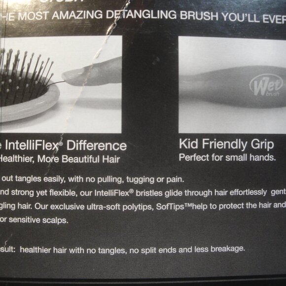 New in Package Wet Brush--Kid size with kid grip detangle--pretty pink c… - Picture 3 of 4